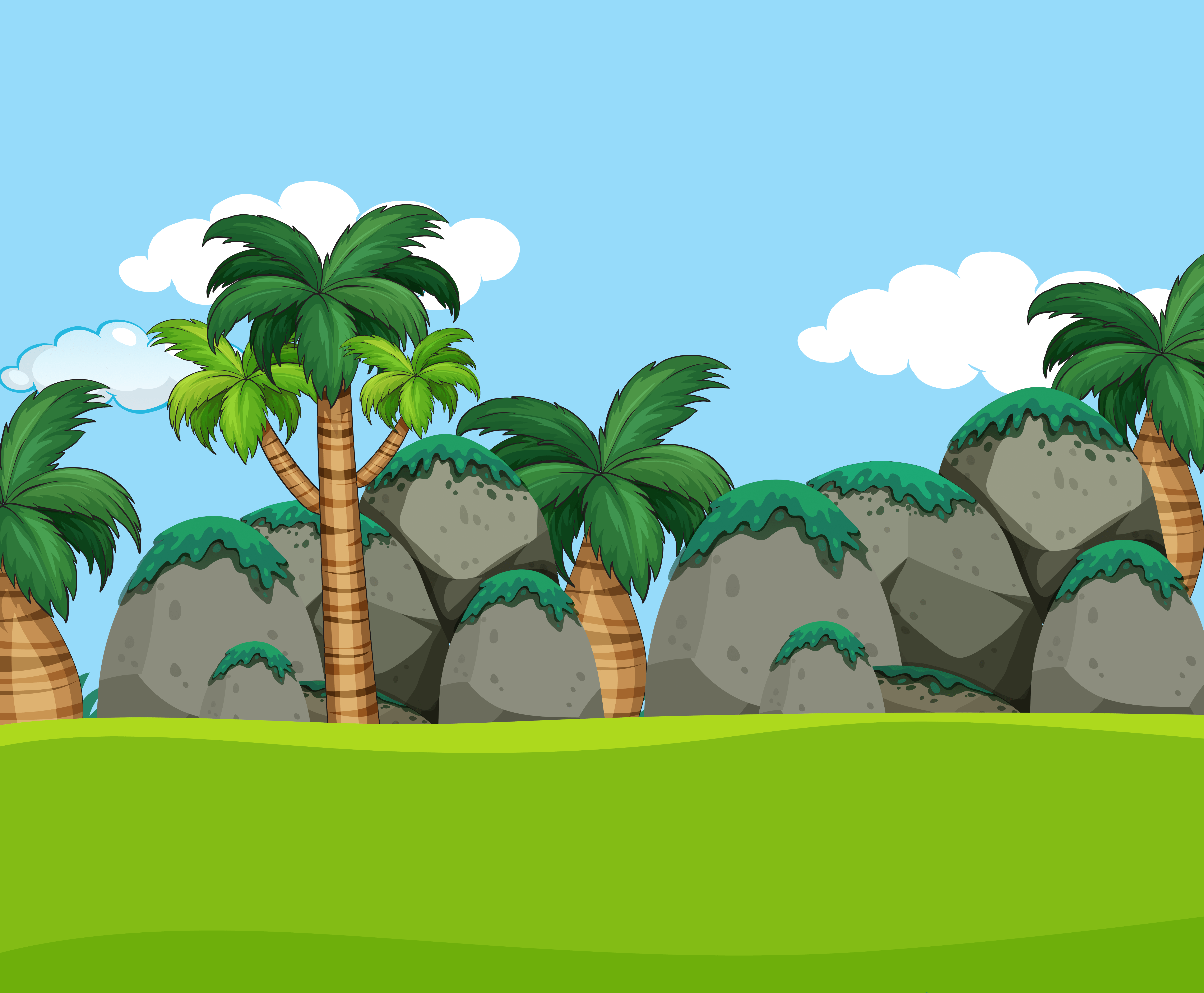 Tropical landscape background